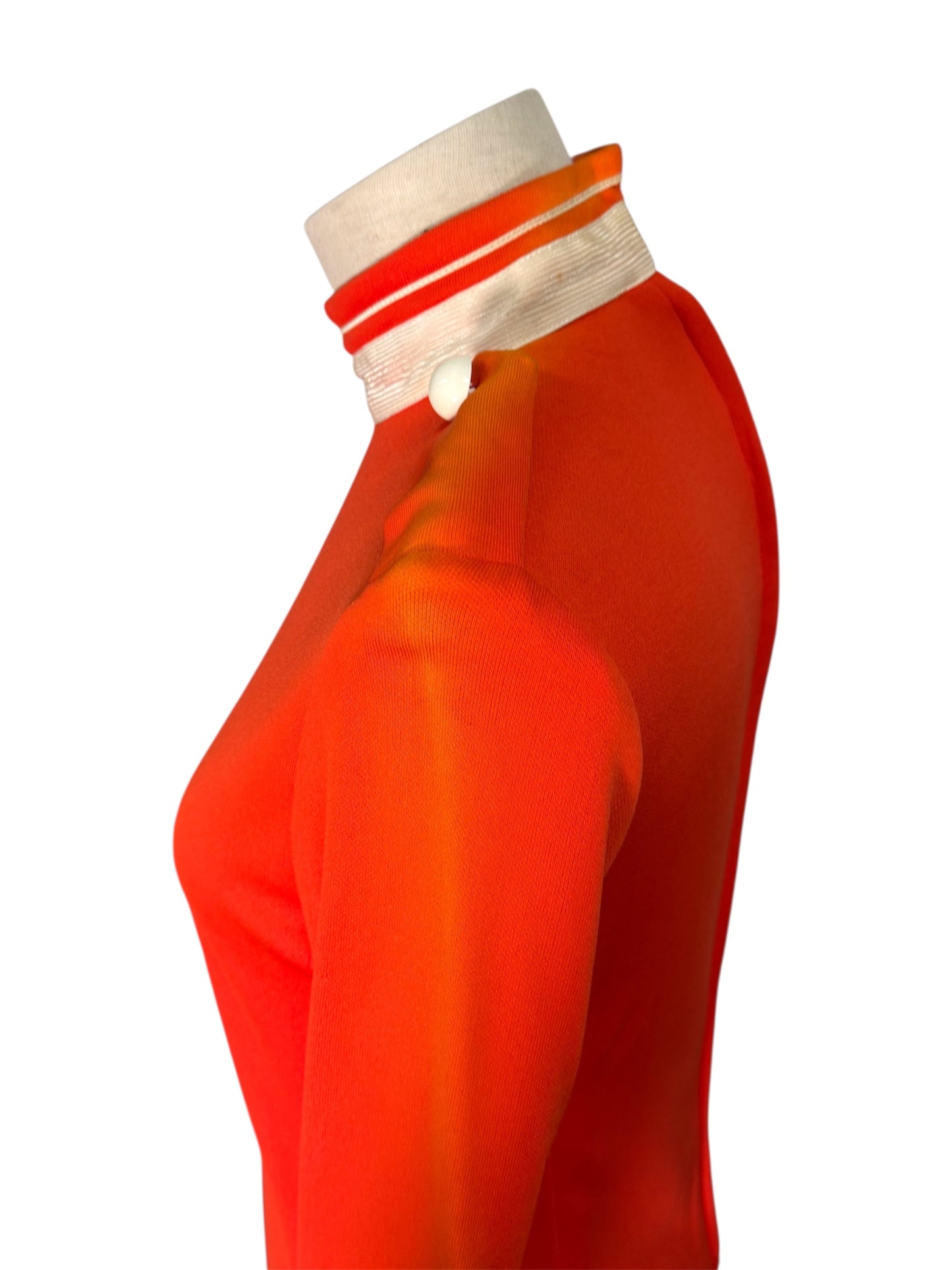 1960s Mod Michael Mott for Paraphernalia Orange Mini Dress
