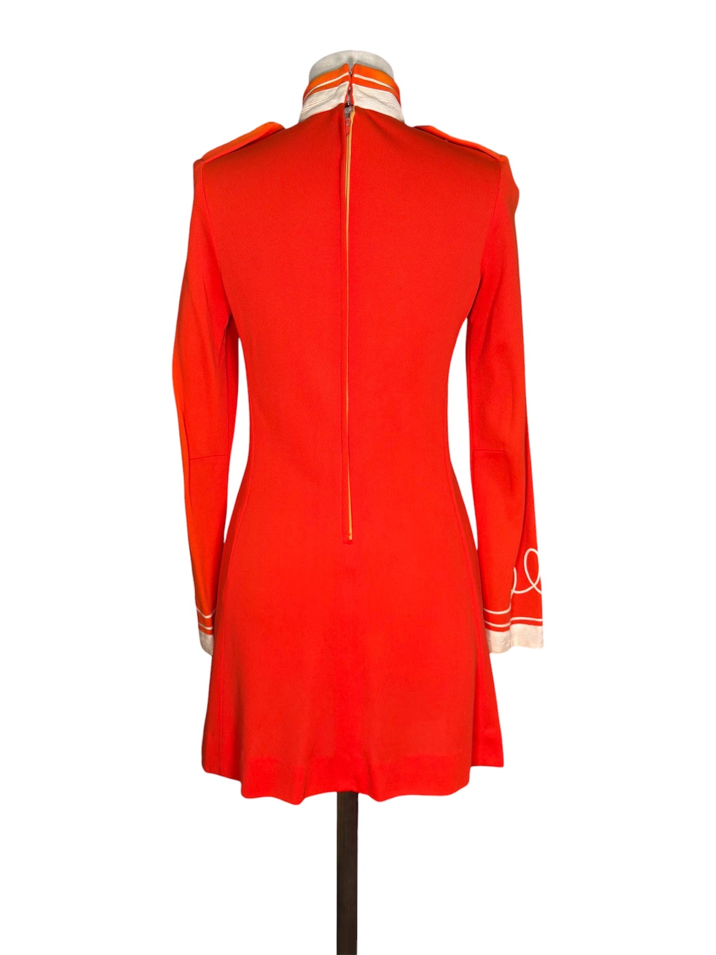 1960s Mod Michael Mott for Paraphernalia Orange Mini Dress