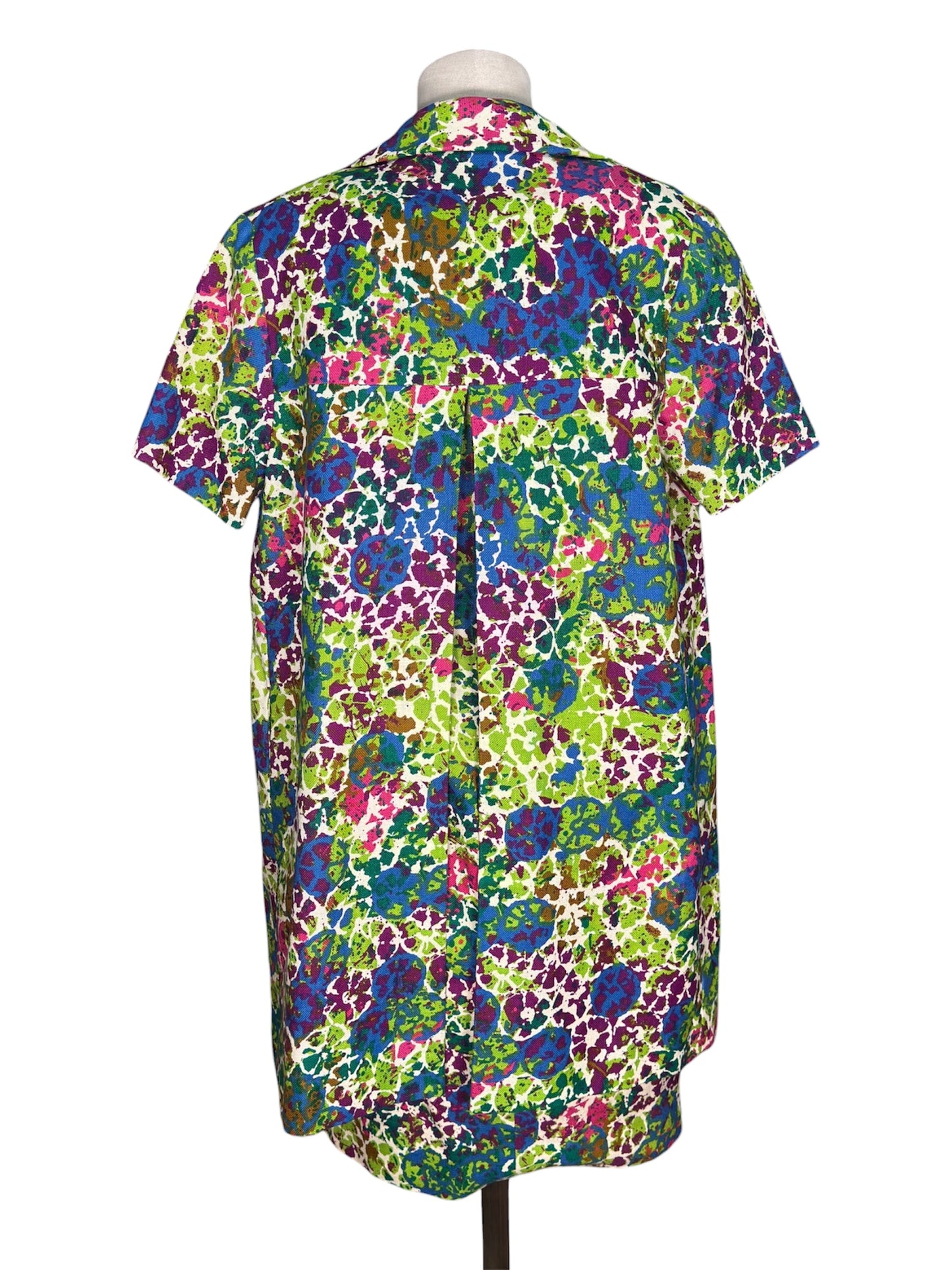 1960s Edith Flagg 2 Piece Dress and Jacket Abstract Multicolor Set