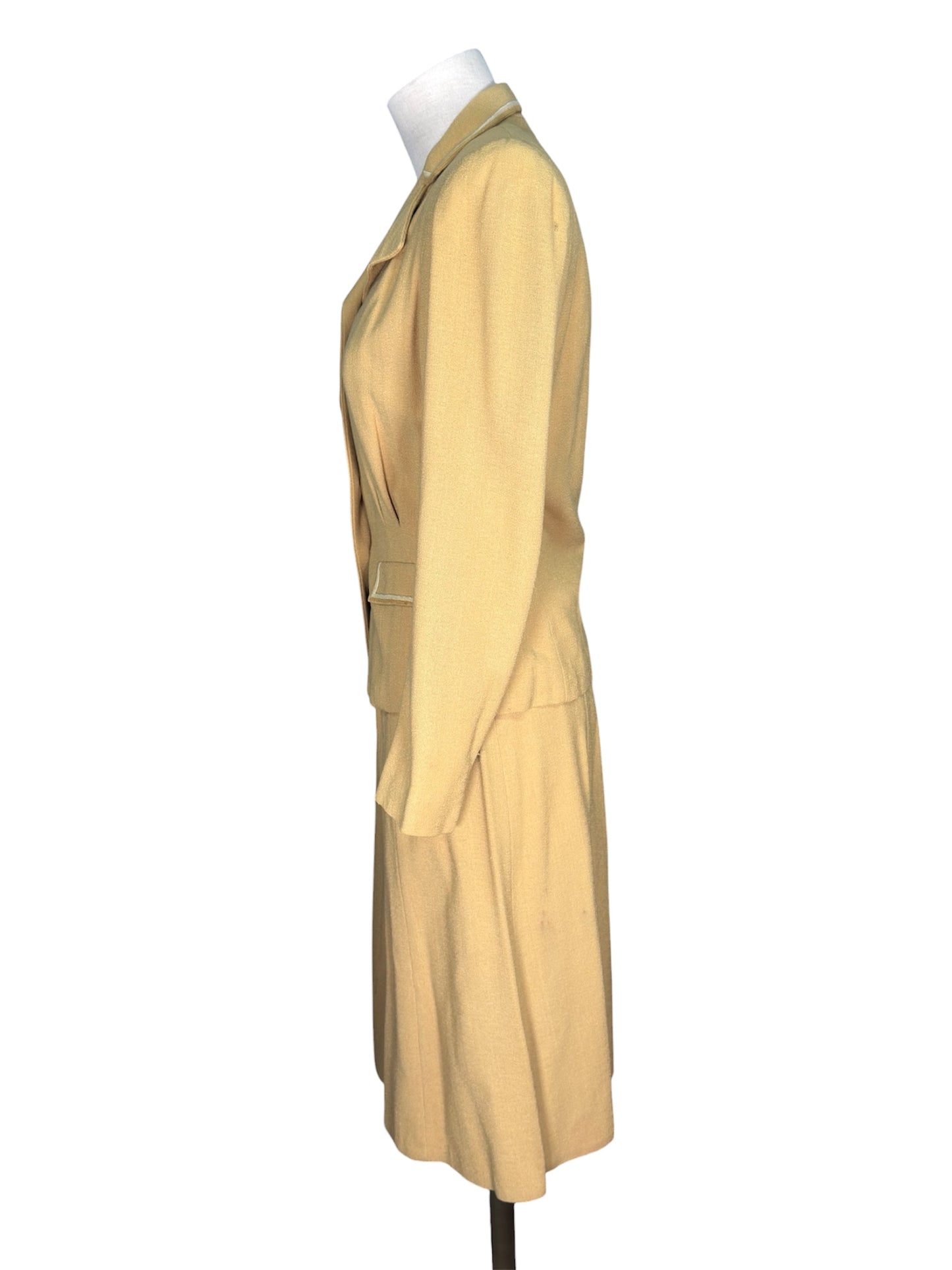 1940s Monarch Light Green Skirt Suit Set