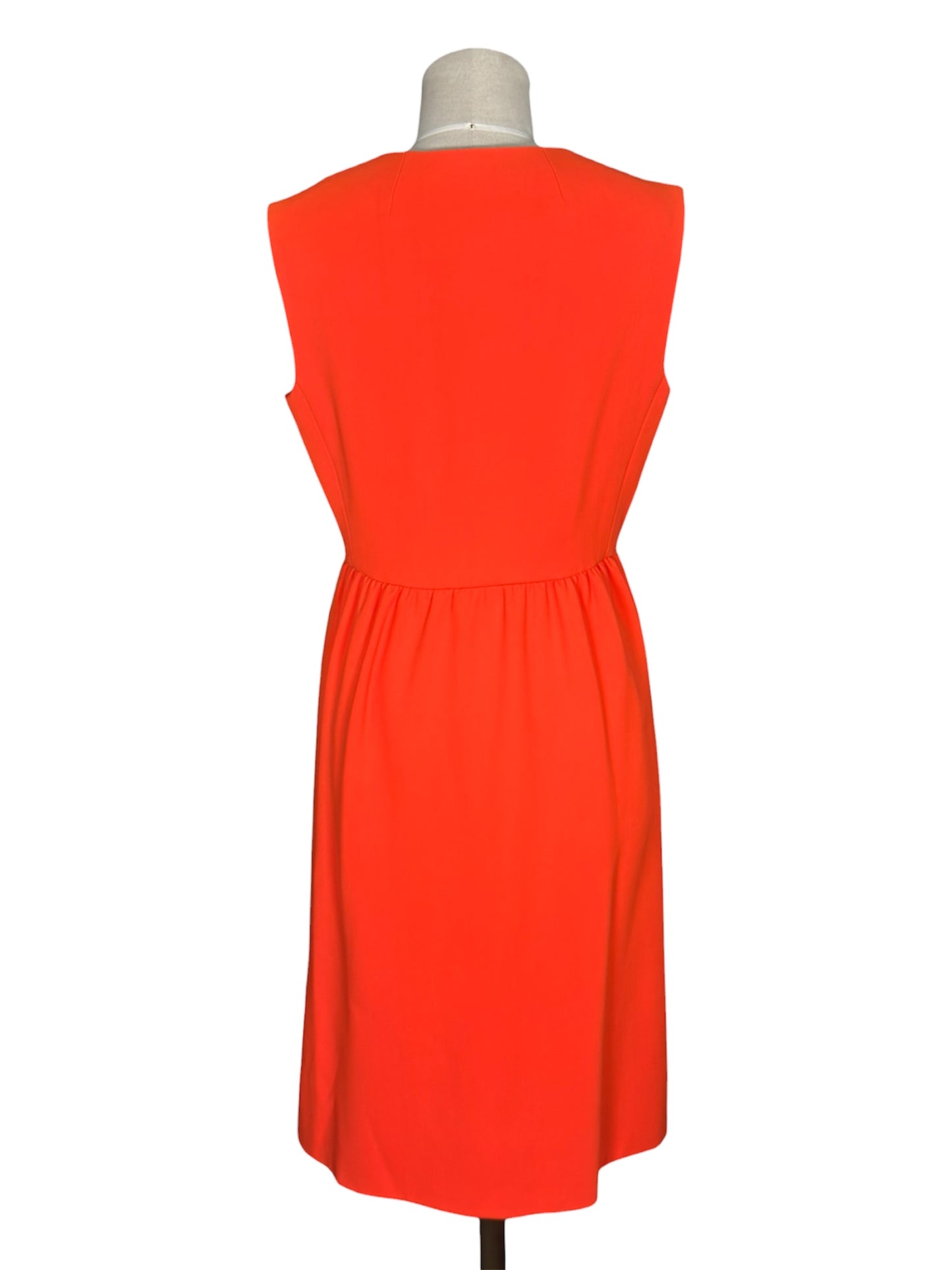 1960s Teal Traina Orange Mod Dress